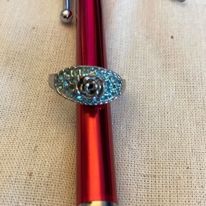 Filigree and rose ring